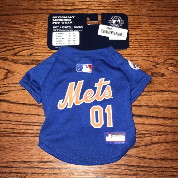 🆕 NY Mets Dog Jersey (XS) - MLB Licensed Pet Wear - Picture 1 of 4